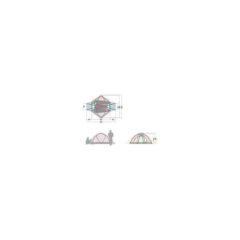 Tatonka Sherpa Dome 3 or 4 Person Mountain Lite Tent-2