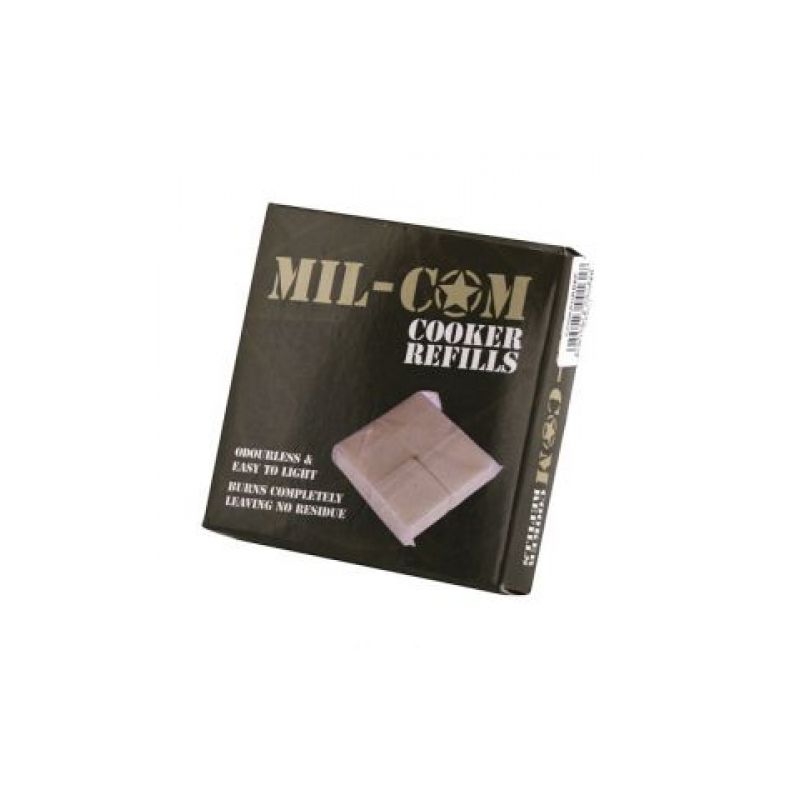 Mil-Com Portable Cooker Solid Fuel Blocks Refill OutdoorGB