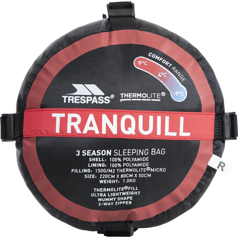 Trespass Tranquill Ultralight Thermolite Sleeping Bag-4