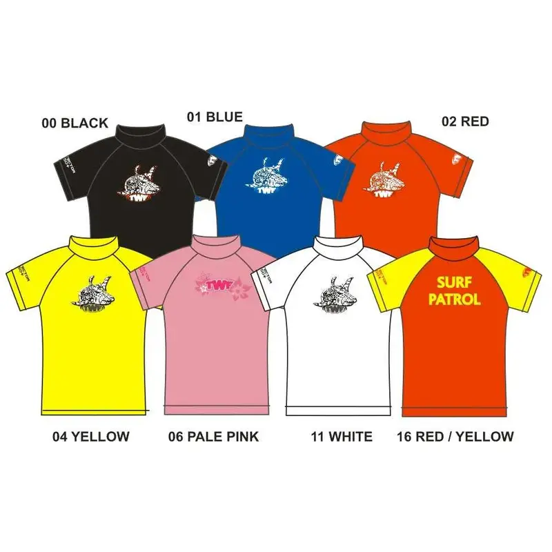 The Wetsuit Factory Short Sleeve Kids Rash Vest-3