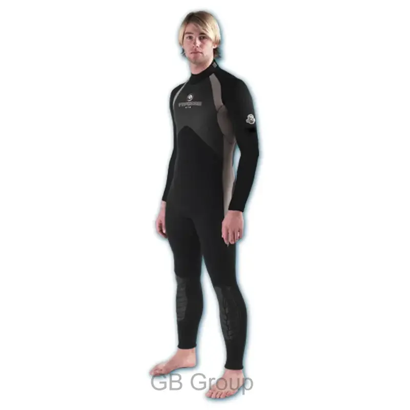 Typhoon Xts Vortex Men's One-Piece Long-Sleeve Back-Entry Wetsuit-2