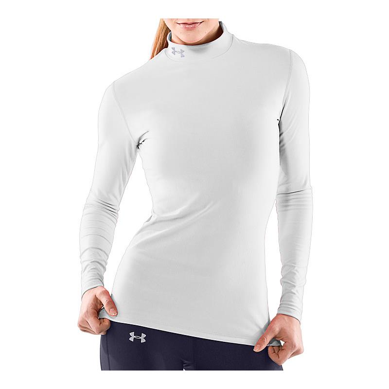 Under Armour Ladies ColdGear Compression Mock LS Baselayer Top