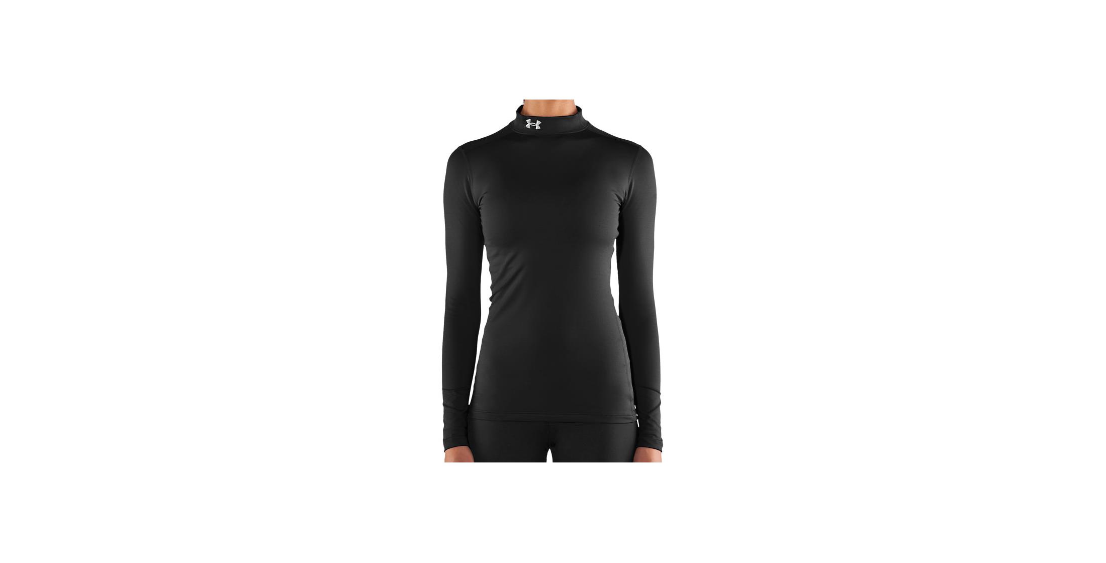 Under Armour Ladies ColdGear Compression Mock LS Baselayer Top