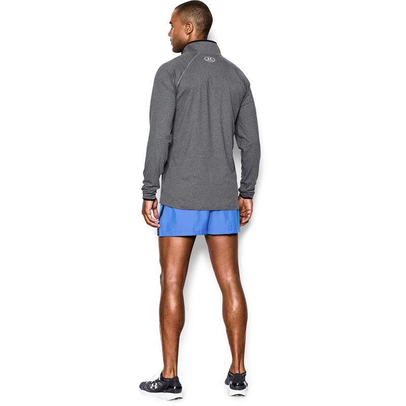 Under Armour Mens HeatGear Flyweight Run LS 1/4 Zip Top