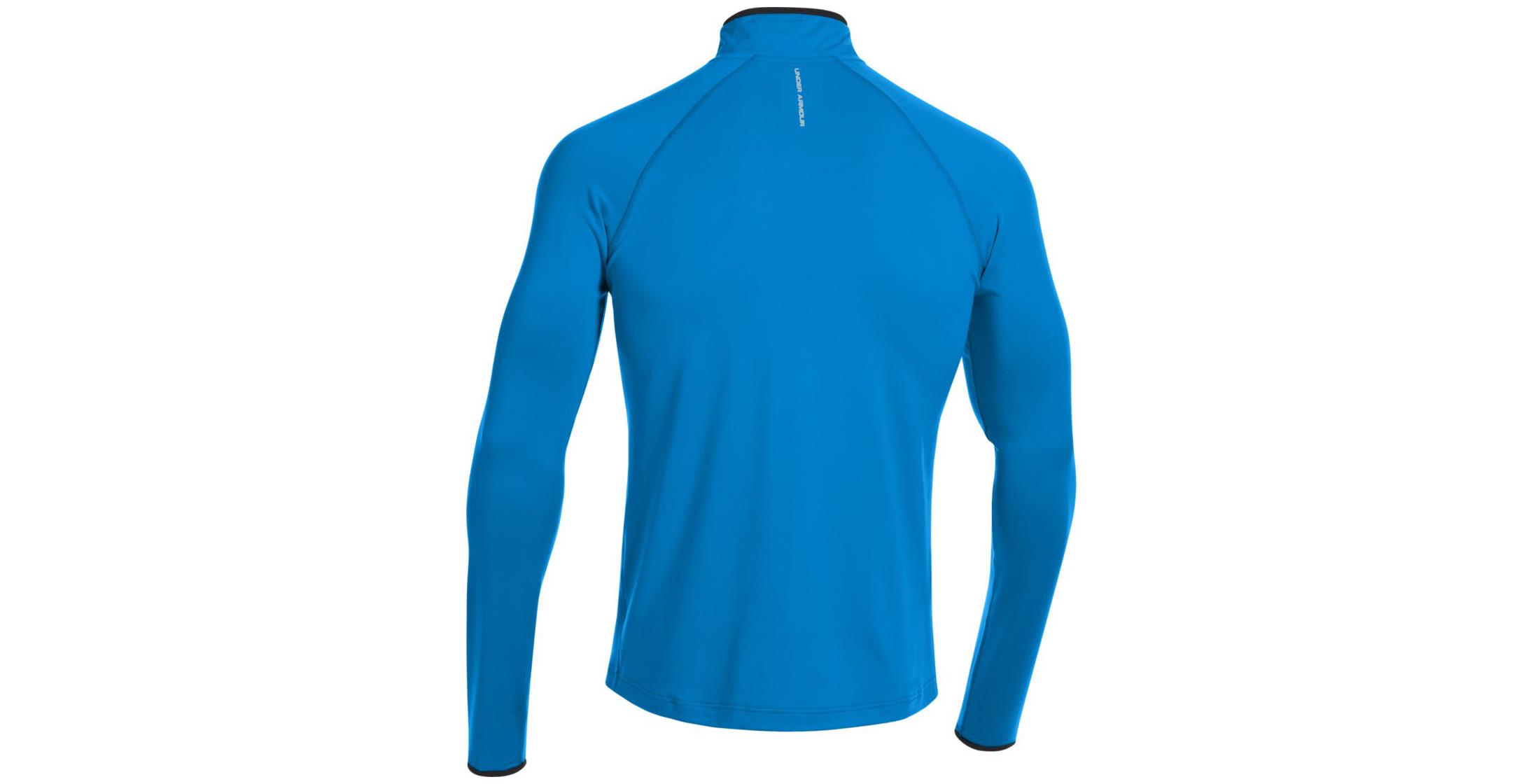 Under Armour Mens HeatGear Flyweight Run LS 1/4 Zip Top