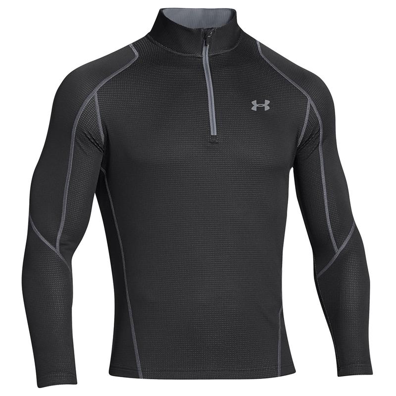 Under Armour Mens ColdGear Infrared Grid 1/4 Zip Mock Top