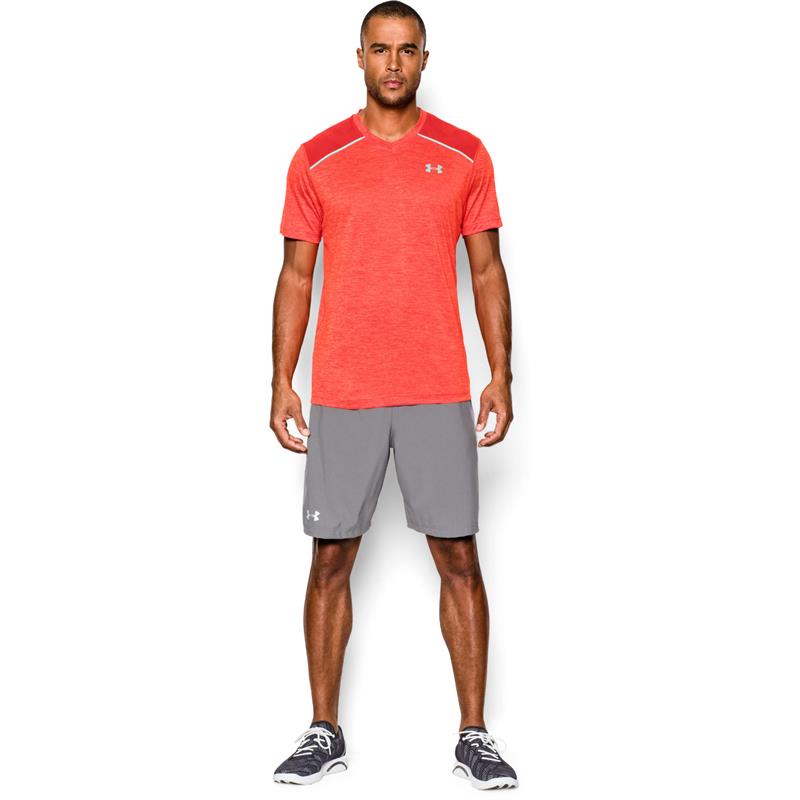 Under Armour Mens HeatGear ArmourVent Run VNeck Short Sleeve TShirt