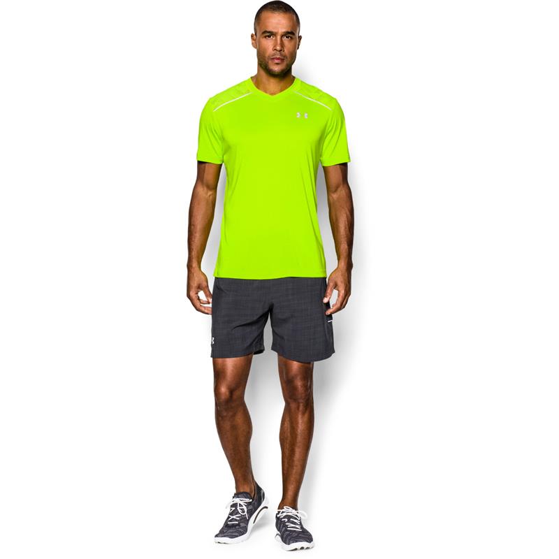 Under Armour Mens HeatGear ArmourVent Run VNeck Short Sleeve TShirt