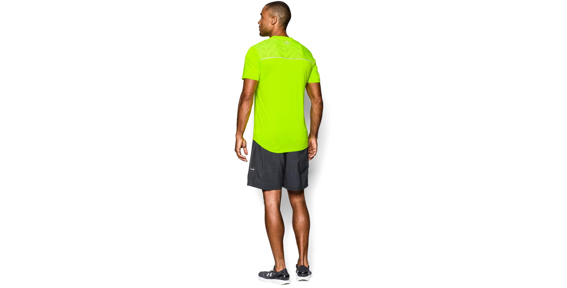 Under Armour Mens HeatGear ArmourVent Run VNeck Short Sleeve TShirt