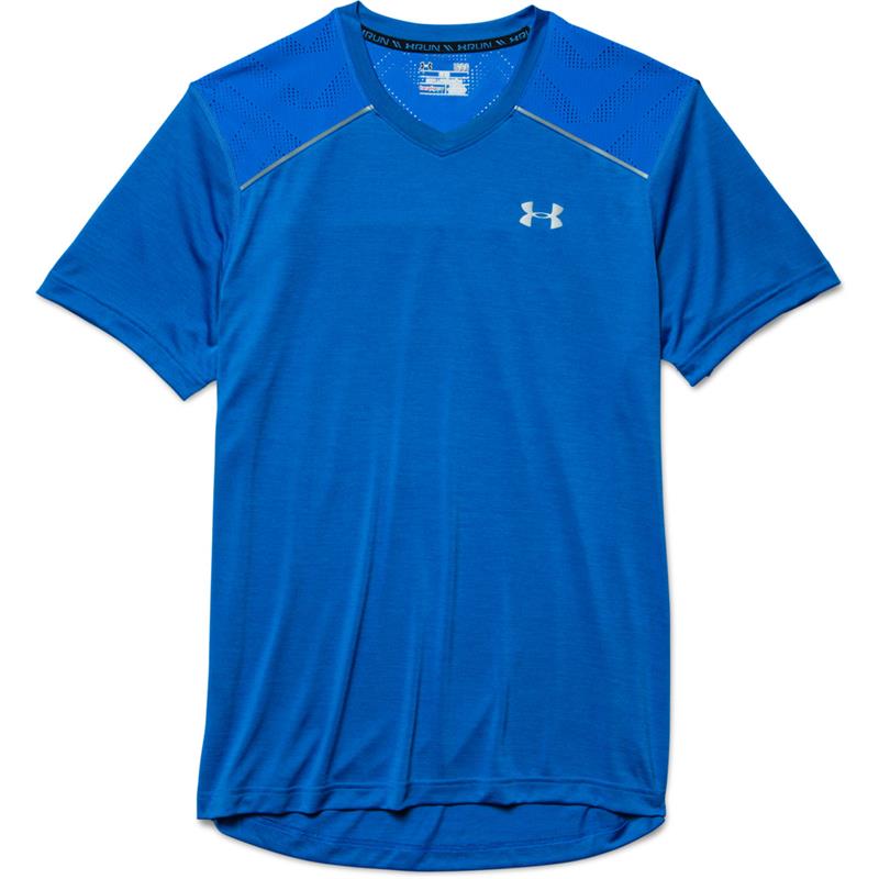 Under Armour Mens HeatGear ArmourVent Run VNeck Short Sleeve TShirt