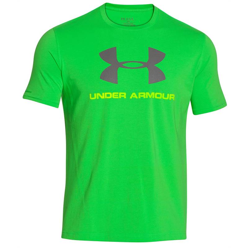Under Armour Mens Charged Cotton Sportstyle T-Shirt - Large UA Logo-1