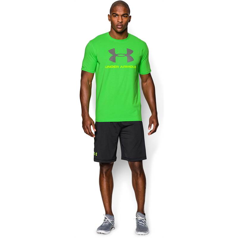 Under Armour Mens Charged Cotton Sportstyle T-Shirt - Large UA Logo-3