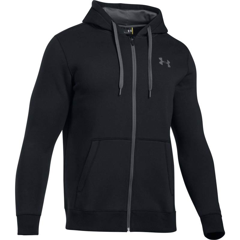 Under Armour Mens Rival Fleece Fitted Full Zip Hoodie-1