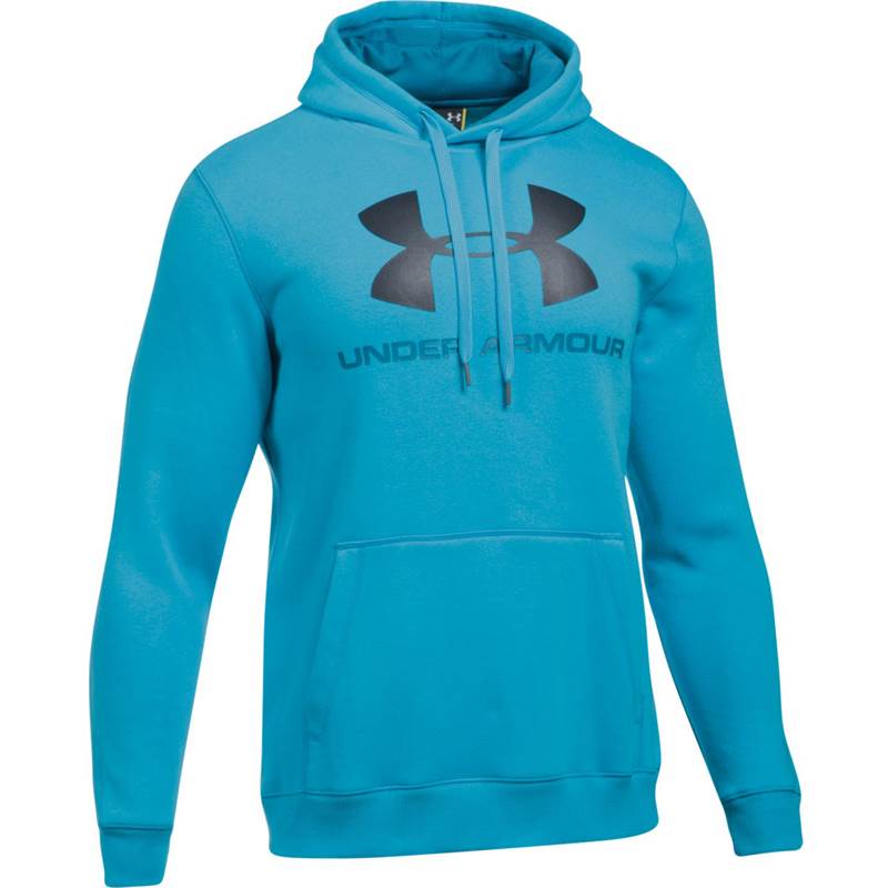 Under Armour Mens Rival Fleece Fitted Graphic Hoodie OutdoorGB