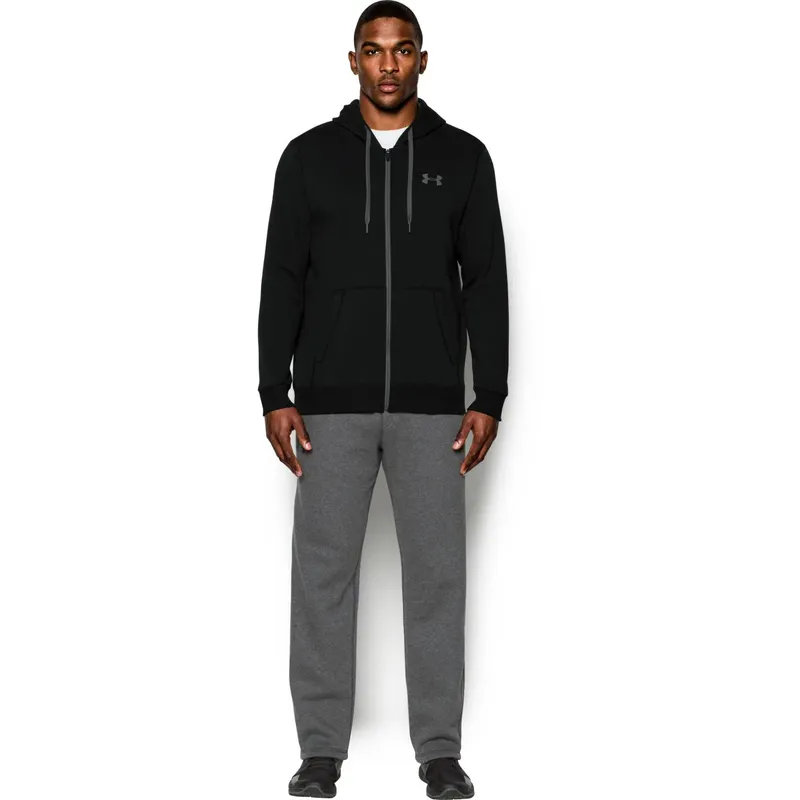 Under Armour Mens Rival Fleece Fitted Full Zip Hoodie-4