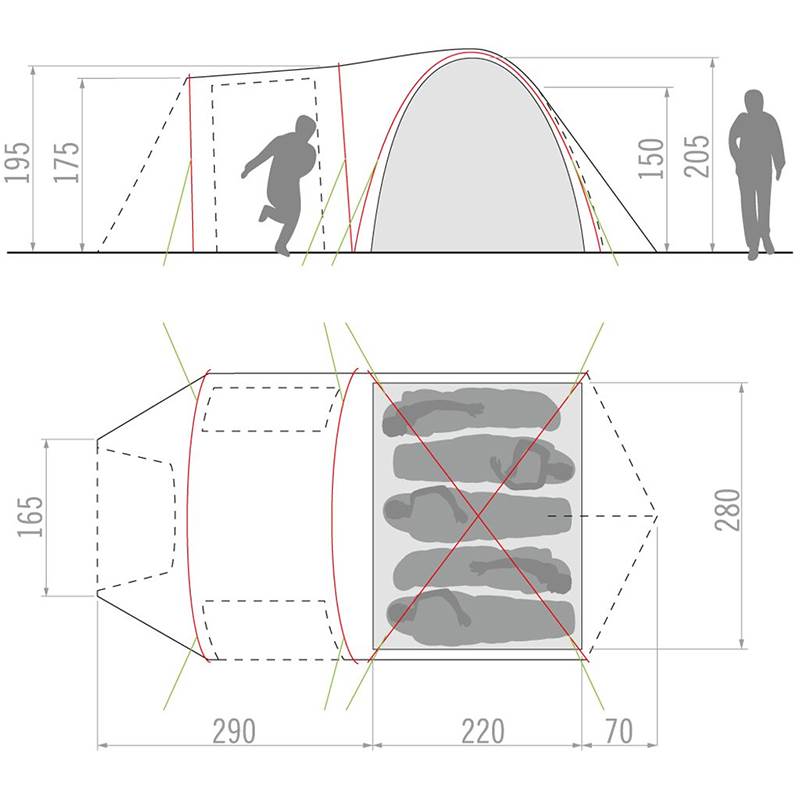 Vaude Campo Casa XT 5 Person Tent-3