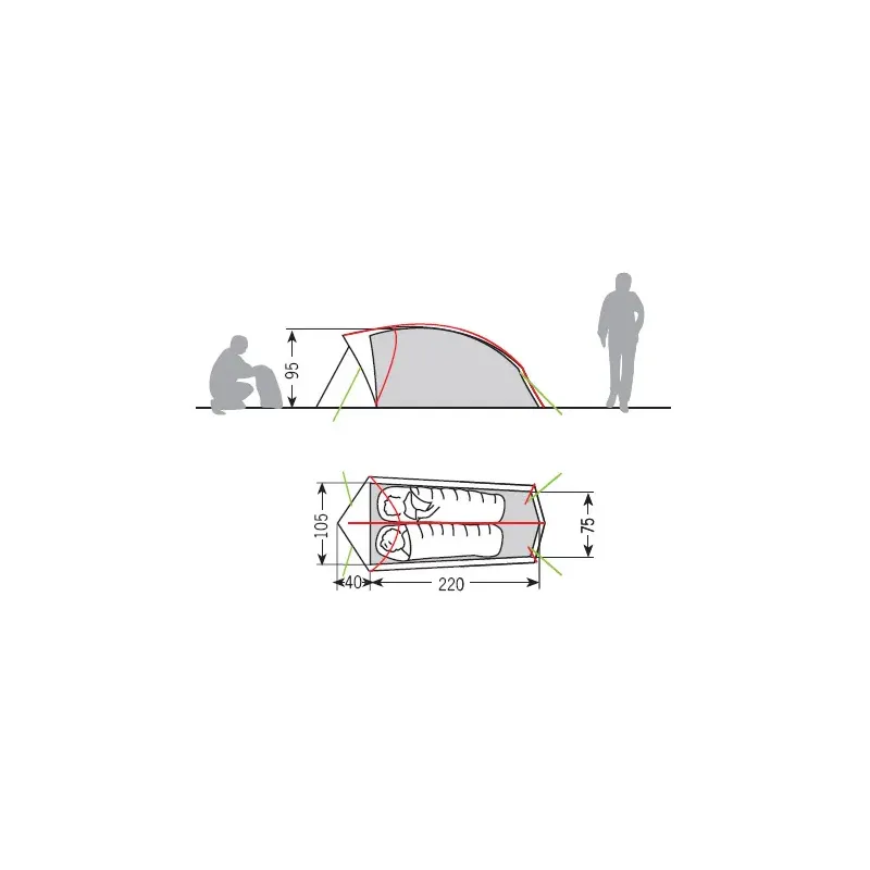 Vaude Hogan Ultralight Argon 2-person Tent-3