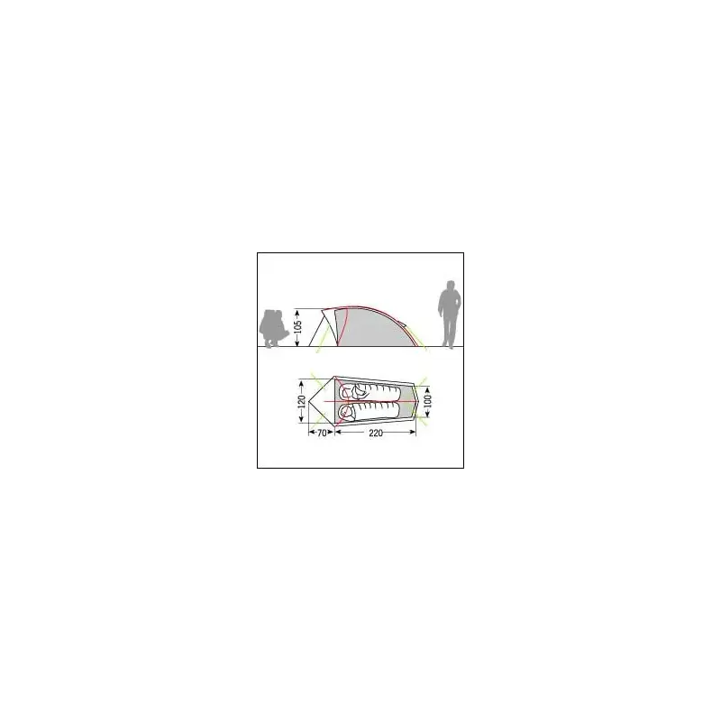 Vaude Hogan Ultralight 2 Person Storm Proof Tent-3