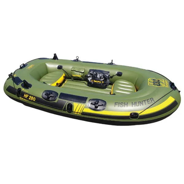 fish hunter 280 accessories Sevylor 4-Person Fishing Boat with Berkley Rod Holder Sporting Goods Replacement Motor for all models of Texas Hunter Products Directional Fish Feeders or Hideaway Stand Sevylor Fish Hunter Inflatable Boat