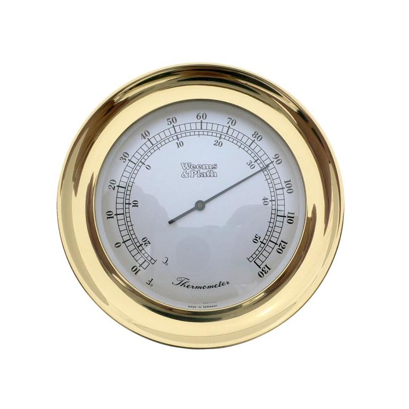 Weems and Plath 4 inch Atlantis Brass Thermometer