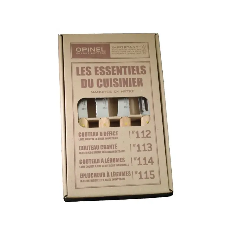Opinel 4pc Kitchen Knife Set-3