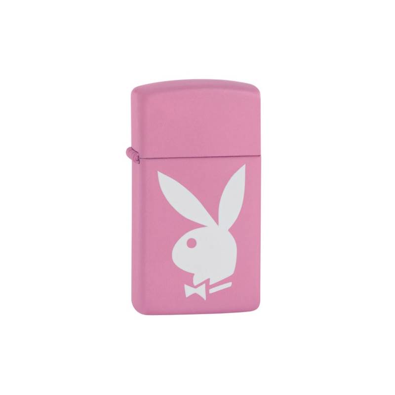 Zippo Playboy Rabbit Pink Slim Lighter-1