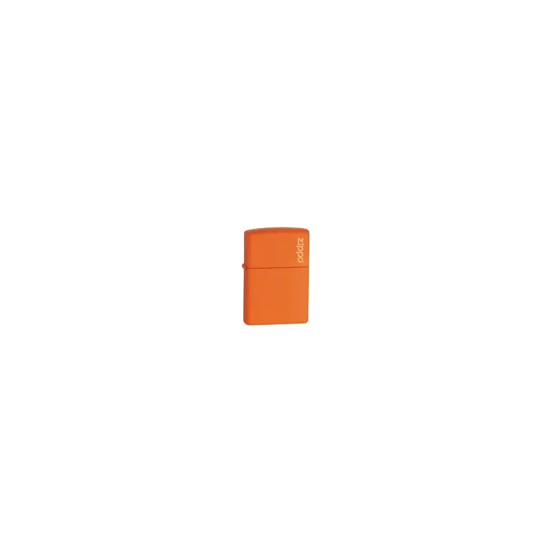 Zippo Orange Matte with Logo Lighter-2