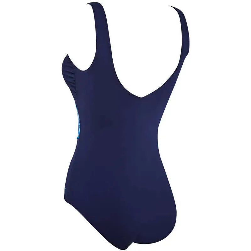 Zoggs Womens Sea Escape Wrap Front Swimsuit-2