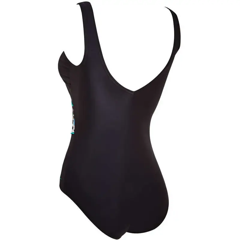 Zoggs Womens Skin Deep Wrap front Swimsuit-3